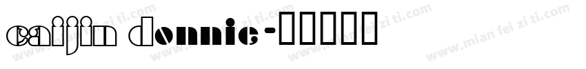 CAIJIN Donnie字体转换